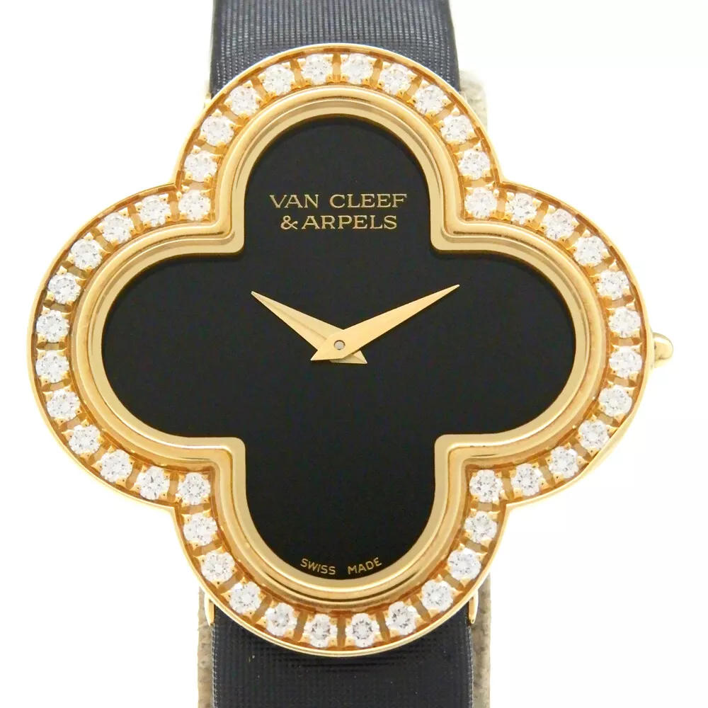 18k Gold Van Cleef & Arpels Alhambra Watch Medium Model