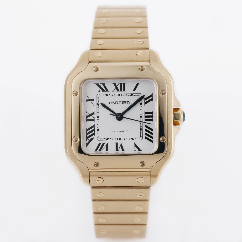 Santos de Cartier Medium Automatic Yellow Gold Watch