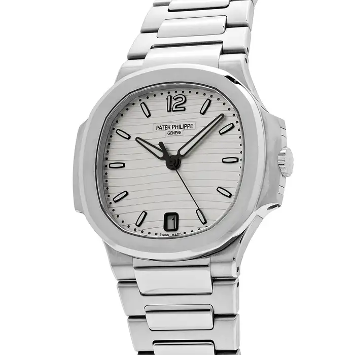 Patek Philippe Nautilus 7118/1A-010 Stainless Steel Silvery opaline Dial