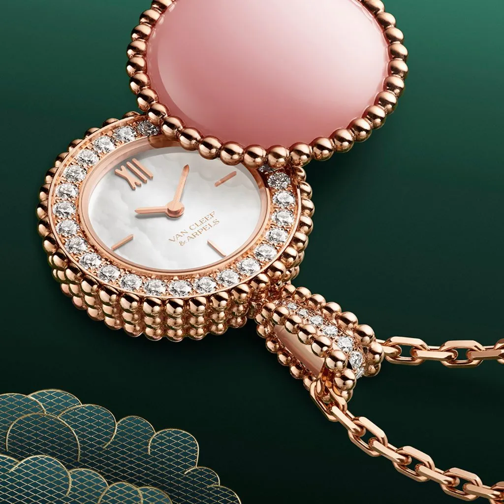 van cleef arpels perlee watch collection